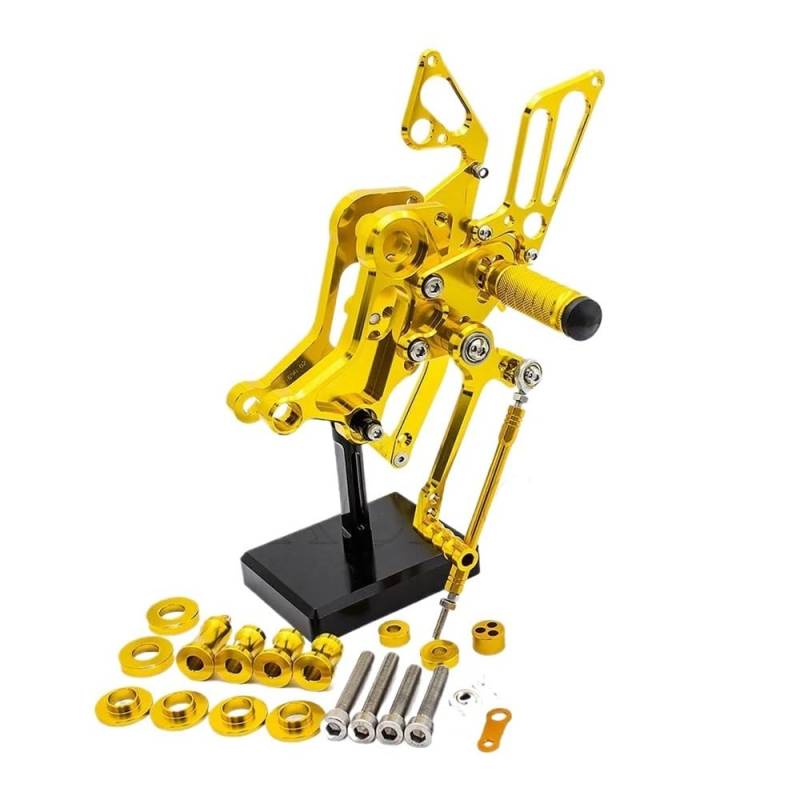 Motorrad Fußrasten Shifter Reverse Rearset Fußrasten Für D&ucati 696 Monster 696 796 1100 1100s EVO Einstellbare Motorrad Fußstütze Hinten Set von ESyem