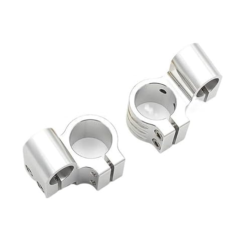 Motorrad Lenker Befestigungsclip Aluminium 7/8 "33mm-55mm Universal Motorrad 1" Riser Rised Lenker Lenker Clip Auf Köpfe Klemmen Zubehör von ESyem