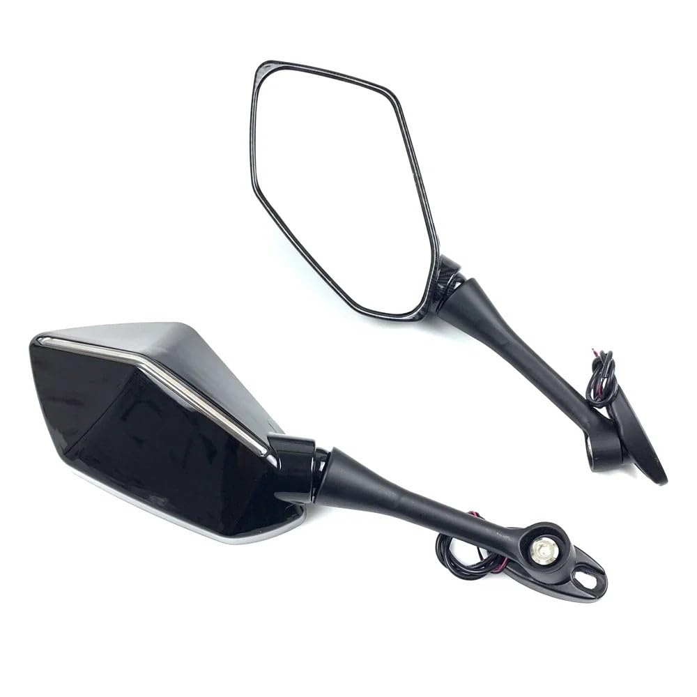 Motorrad-Rückspiegel Motorrad-LED-Blinker Links Rechts Hinten Seitenspiegel Für CBR 1000RR 2004–2007 600RR 2003–2019 von ESyem