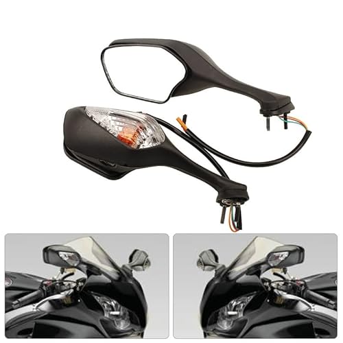 Motorrad-Rückspiegel Motorrad Rückansicht Rück Seite Spiegel Signal Licht Für CBR1000RR CBR 1000RR 1000 RR 2008 2009 2010 2011 2012 von ESyem