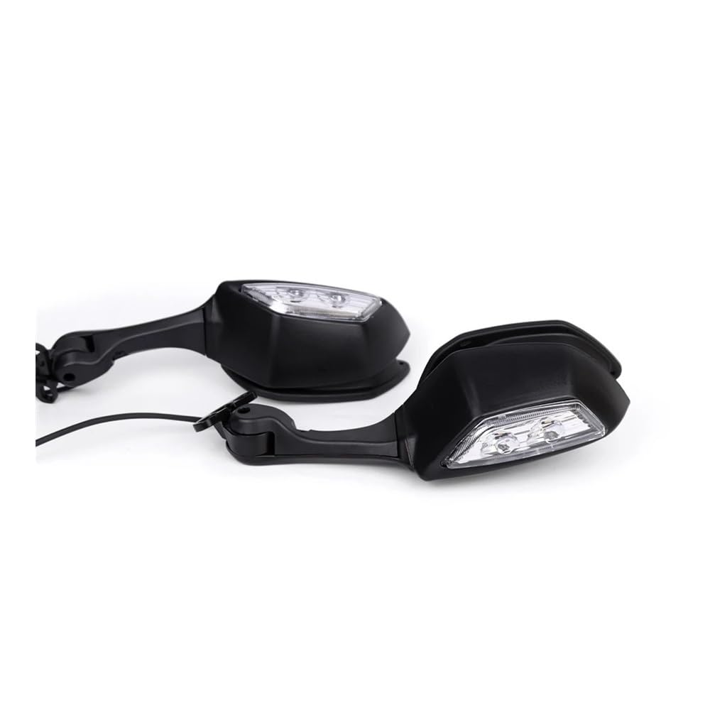 Motorrad-Rückspiegel Motorrad Rückspiegel Rückansicht Seitenspiegel Blinker Licht Signale Rückansicht Seitenspiegel Für CBR250R CBR300R CBR500R von ESyem