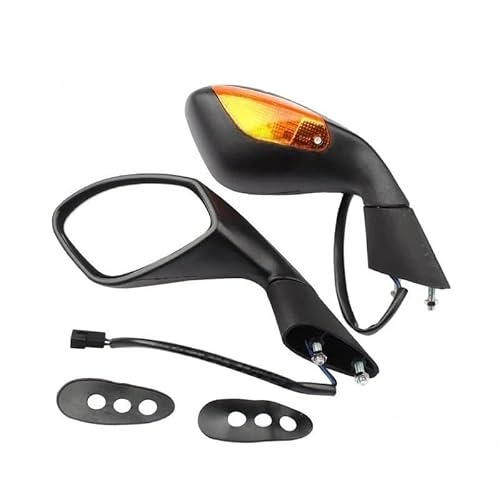 Motorrad-Rückspiegel Motorräder Rückansicht Seitenspiegel Mit Blinker Licht Für A&prilia RSV4 RSV1000 2004-2016 2010 2011 2012 2013 Motor Teile von ESyem