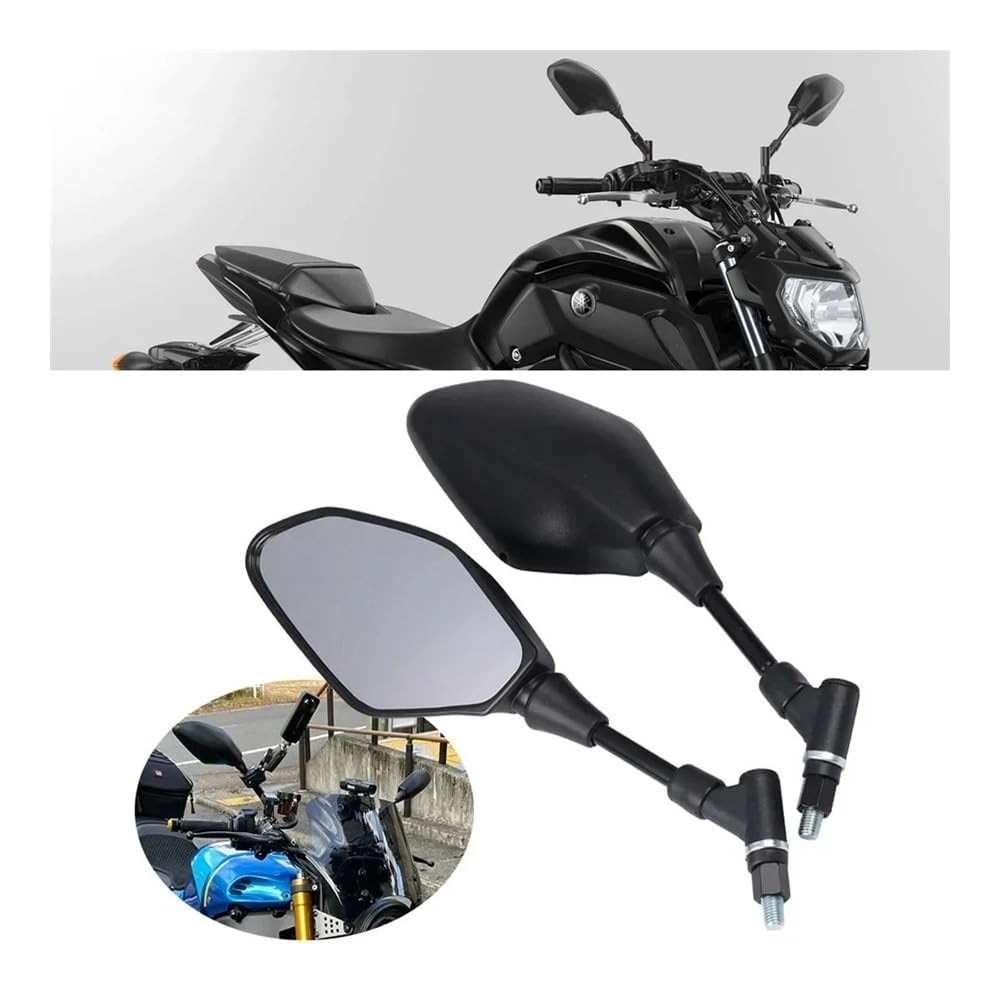 Motorrad-Rückspiegel Zubehör Rückspiegel Seitenspiegel Für Y&amaha MT07 MT09 XJ6 XSR900 XJR 1200 MT 03 XSR700 XSR155 XSR125 XSR 900 700 155 125 von ESyem