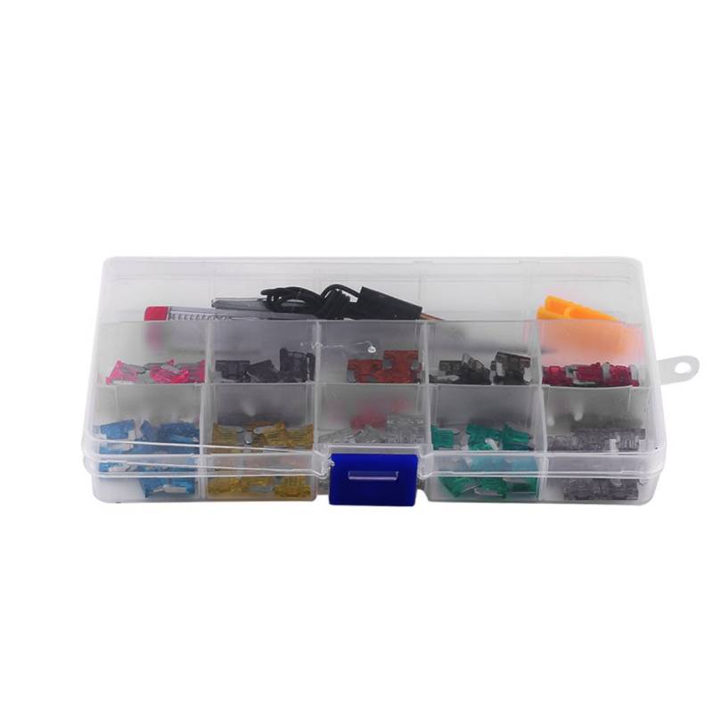 100-teiliges 35a-Sortiment, Micro-Mini-Sicherheitsgeräte-Set, farbcodiert, für Auto, LKW, SUV, inklusive Clip-Teststift von ETAINGYEUN