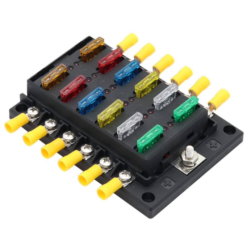 12 Ways Safety Device Box Block 32v M5 Stud Plastic Cover Led Indicator Car MarineAuto & Motorrad: Teile, Auto-Ersatz- & -Reparaturteile, Lichter & Leuchten! von ETAINGYEUN