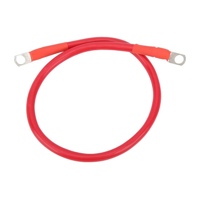 23,6-Zoll-Erdungskabel 4 AWG 25 mm² 150 A Hochfester Erdungskabel-Batterie-Wechselrichter-Sicherheitsgerätehalter (A (rot)) von ETAINGYEUN