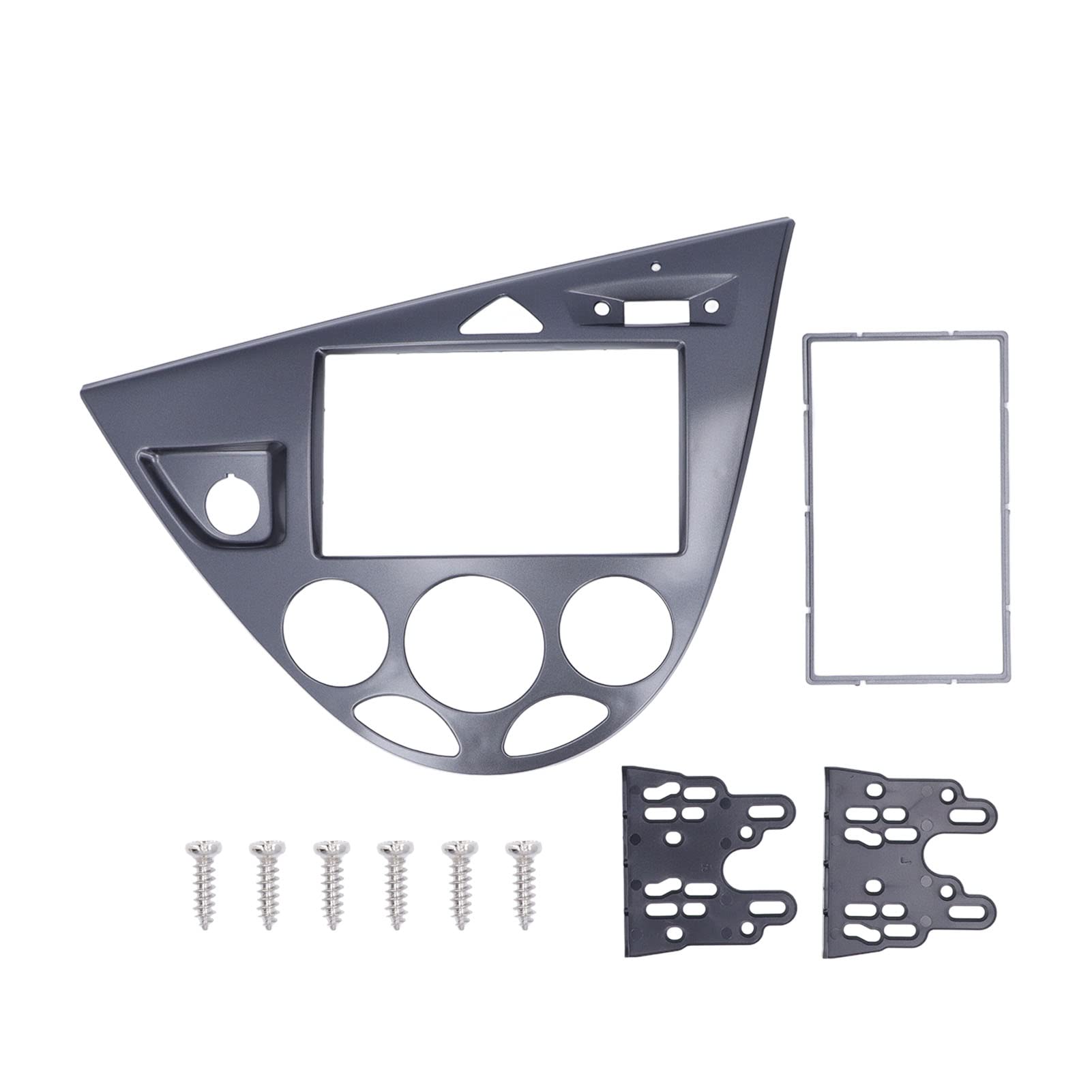 2din Sound Cd Dvd Panel Dashboard Dekoration Plug & Play Ersatz Hochwertiges ABS-Material Für 1998-2006 (Silbergrau) von ETAINGYEUN