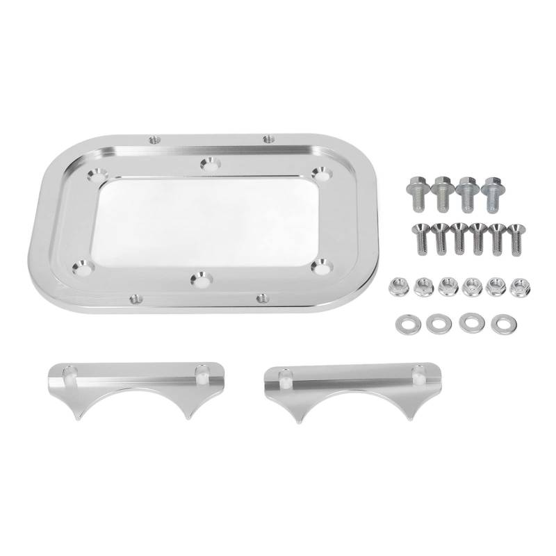 Aluminiumlegierungs-Batterie-Haltefach für Optima-Batterien, stabile Befestigung für Auto, Wohnmobil, Marine-Silber von ETAINGYEUN