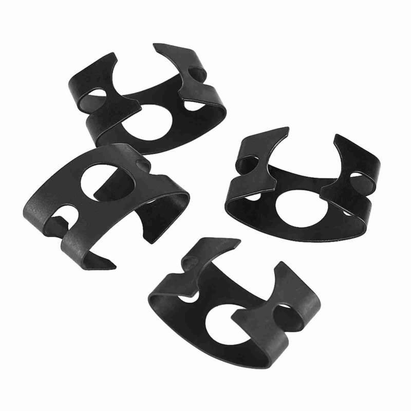 Bremsschlauch-Clips, Clips, Bremsschlauch-Clips, 4 Stück, Ersatz-Clips aus Kunststoff, schwarz, passend für Mk1 Mk2 Cabriolet 1,6 1,8 4d0611715b von ETAINGYEUN