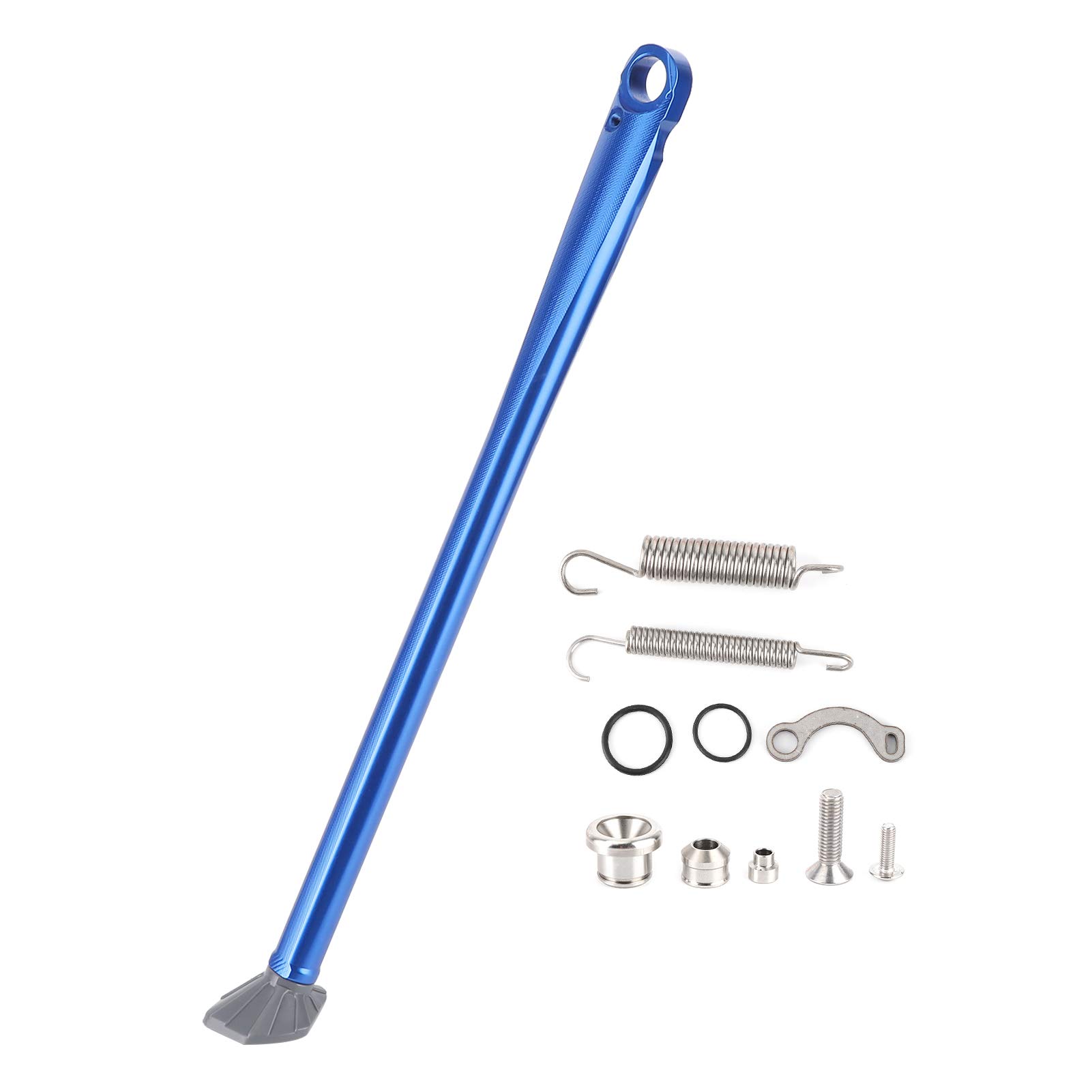 CNC-Aluminiumlegierung Kickstand Seitenständer, stabiles Parkbein für Husaberg Fe 501 Fe 250 Fe 390 (D (blaue Stange und graue Füße)) von ETAINGYEUN