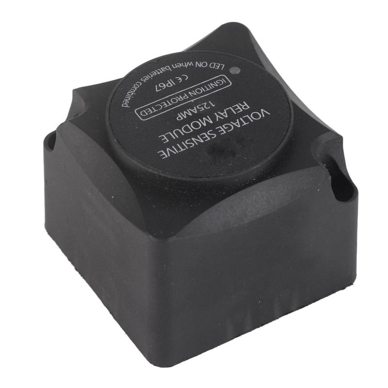 ETAINGYEUN Spannungsempfindliches Relais, automatisches Laderelais, 125 A, Dual-Batterie-Isolator, Nylon, Schwarz, 7 x 7 x 6 cm von ETAINGYEUN