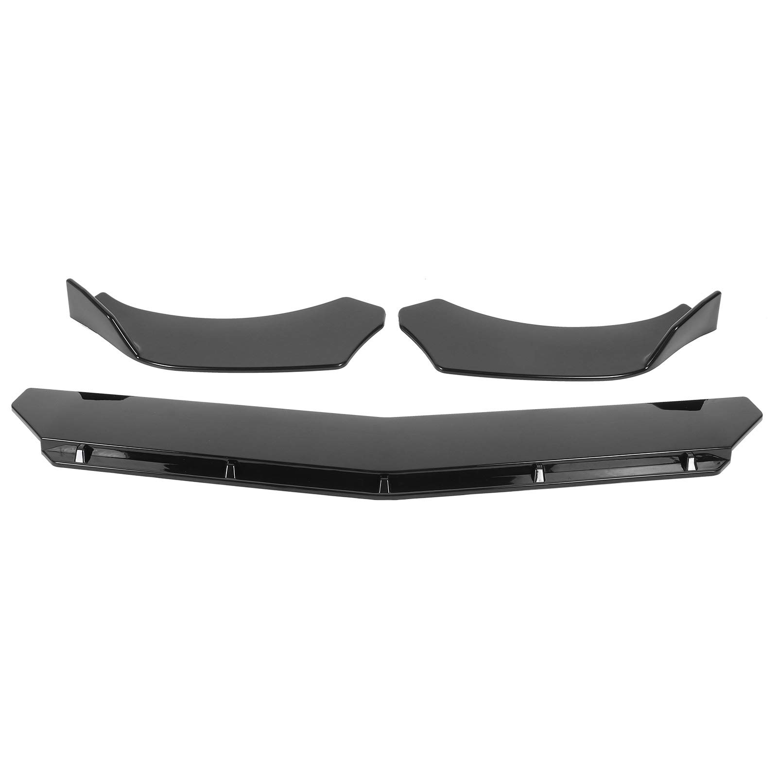 Frontstoßstange Lippe Spoiler Körper Diffusor Universal glänzend schwarz für Auto von ETAINGYEUN