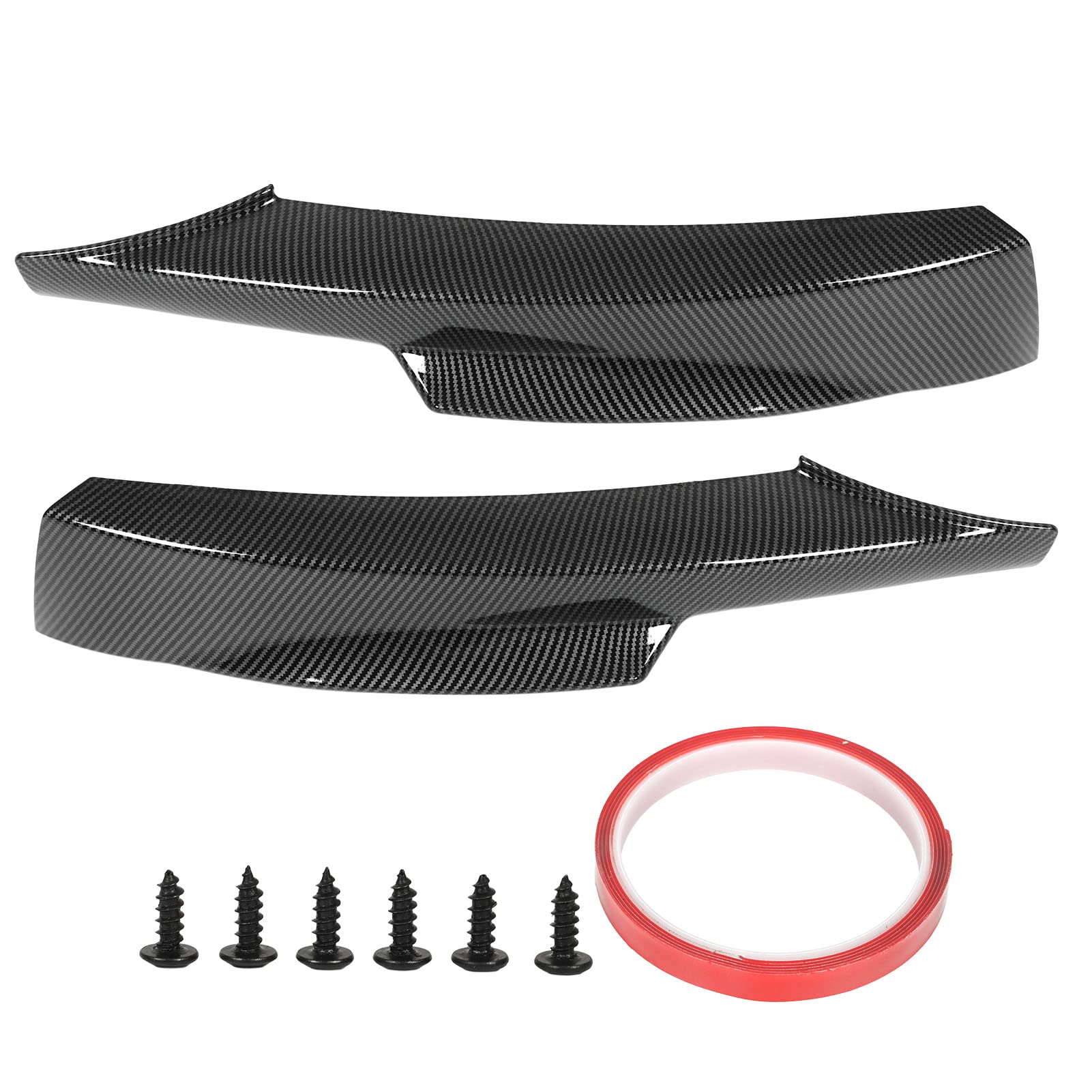 Frontstoßstangenlippen Stoßstangeneckspoiler Splitter Unterer Stoßstangenschutz für E90 M Sport LCI Limousine 2009-2012 (Kohlefaser-Stil) von ETAINGYEUN