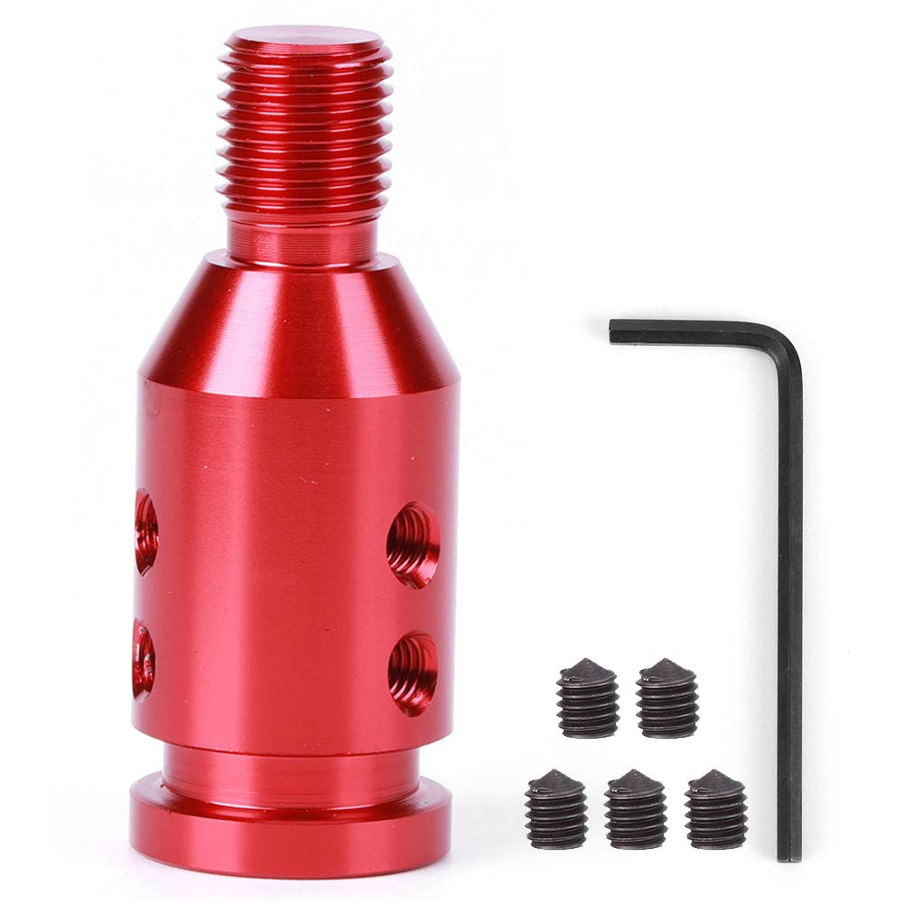 M12 x 1,25 Schaltknauf-Adapter, Universal-Gewindeknöpfe, Manschettenhalter für Schalthebel, Rot von ETAINGYEUN