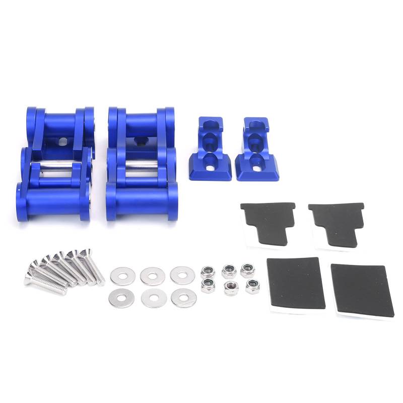 Motorhaubenverriegelungen, Motorhaubenverriegelung aus CNC-Aluminiumlegierung, passend für stilvollen, aggressiven Look JK JKU 2007–2018 (Blau) von ETAINGYEUN