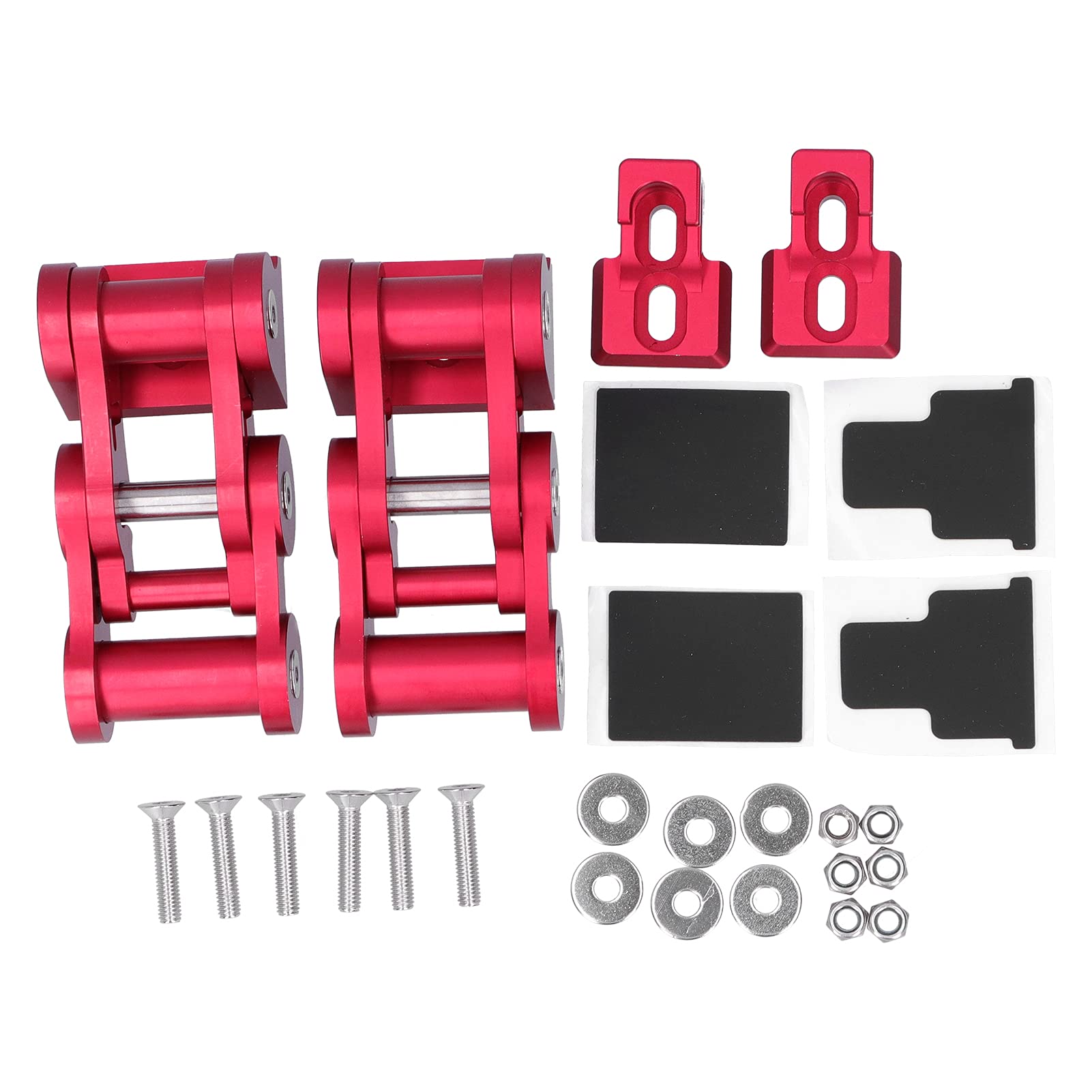 Motorhaubenverriegelungssatz, langlebiger Verschlussclip, JK 2-Türer, unbegrenzt, 4-Türer-Schutzausrüstung (Rot) von ETAINGYEUN