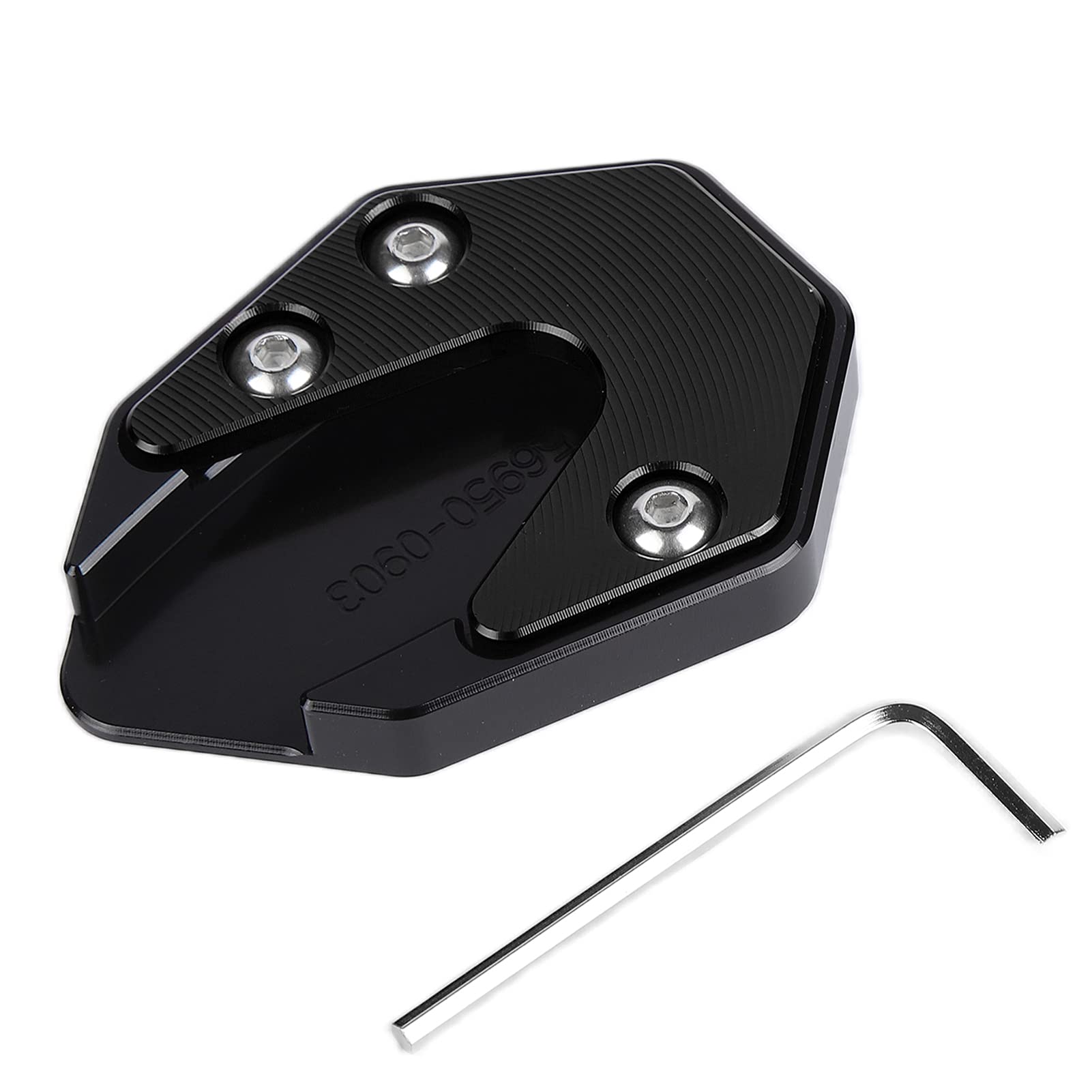 Motorrad Kickstand Verlängerungsplatte Extender Pad für Forza300 Forza250 Mf08 2018 2020 (Schwarz) von ETAINGYEUN