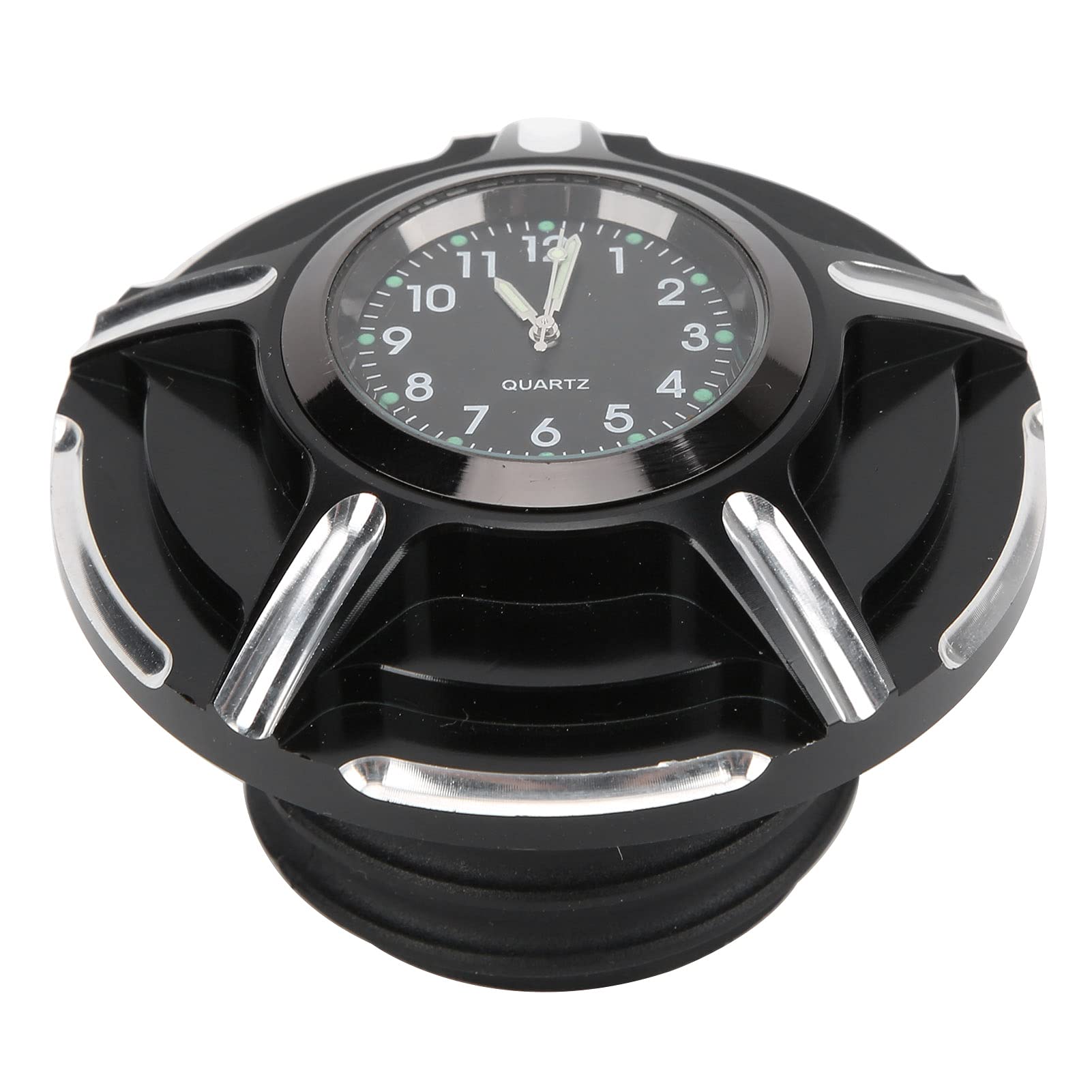 Motorrad-Tankdeckel mit Uhr für Defender FXDP Fat CVO FXDFSE (A(black)) von ETAINGYEUN