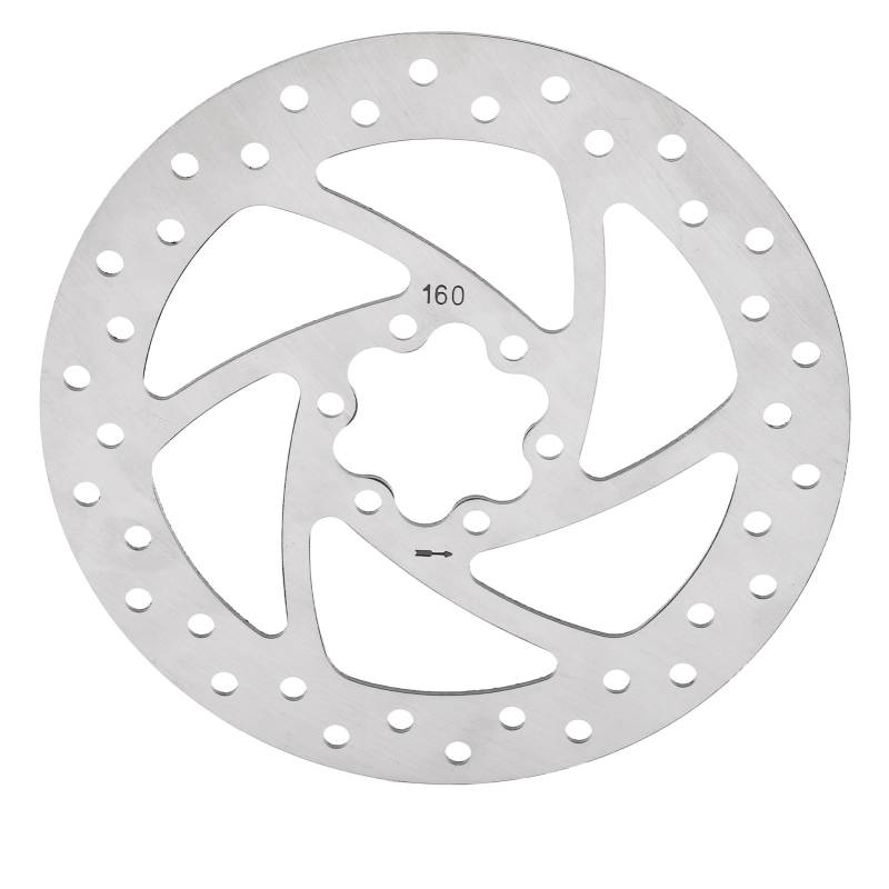 Mountainbike Bremsscheibe Rotor Flansch Sechs Loch Runde Fahrrad Flansch Disc Bremsscheibe Ersatz Für Radfahrer (160mm) von ETAINGYEUN