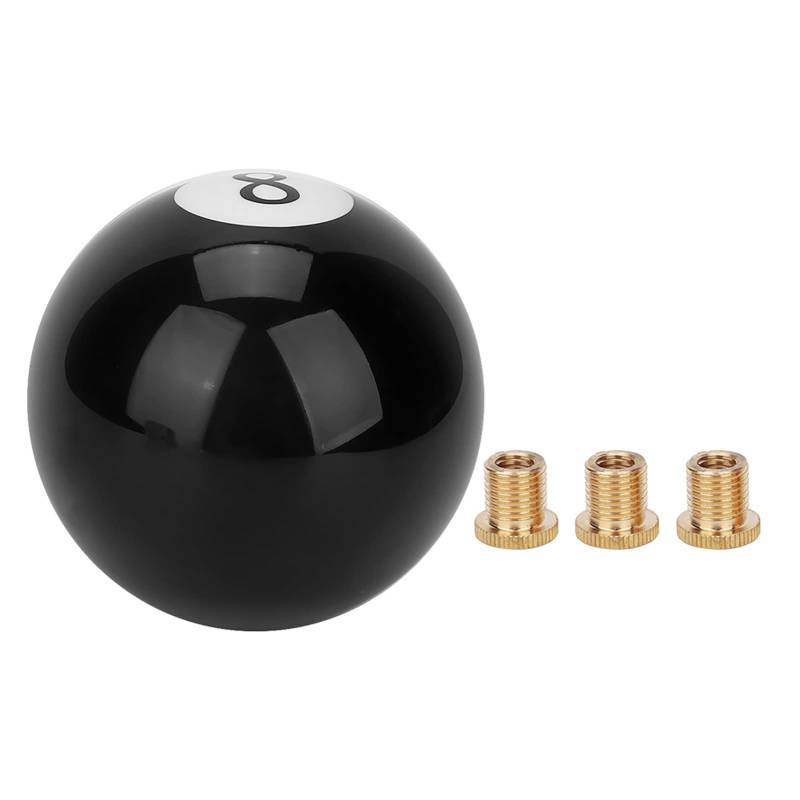 Universal Schwarz Billard Runde Auto Schaltknauf Hebel Griff Shifter Für Universal Automobile von ETAINGYEUN