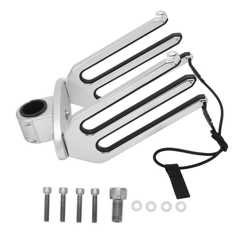 Wakeboard-Rack, guter verstellbarer Aluminium-Yachtzubehör-Boots-Wakeboard-Turmhalter für Wassersportler (Anwendbar für Rohrdurchmesser: 48 mm–53 mm) von ETAINGYEUN