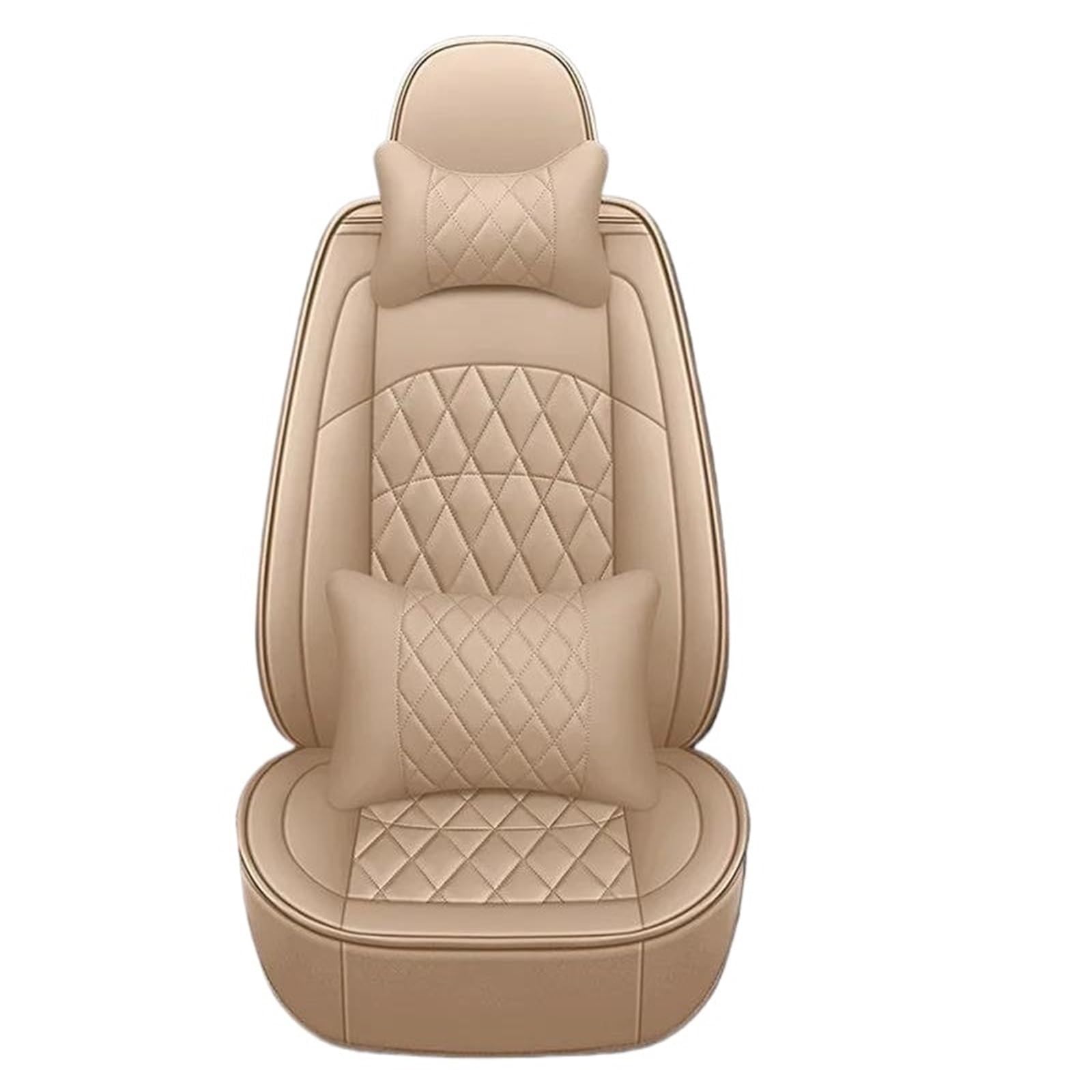 ETEKGVYVA Auto-Sitzbezüge Für Chevy Alle Modelle Für Cruze Für Captiva Für Sonic Für Sail Für Spark Für Aveo Für Blazer Individueller Sitzbezug Auto-Schonbezüge(Luxury Beige Pillow) von ETEKGVYVA