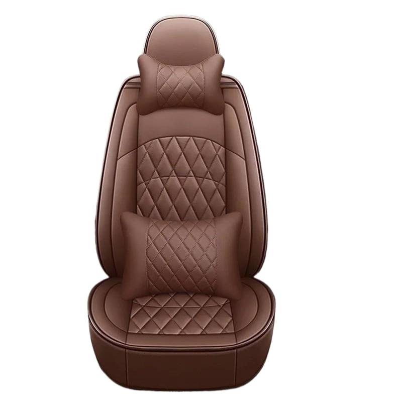 ETEKGVYVA Auto-Sitzbezüge Für Chevy Alle Modelle Für Cruze Für Captiva Für Sonic Für Sail Für Spark Für Aveo Für Blazer Individueller Sitzbezug Auto-Schonbezüge(Luxury Coffee Pillow) von ETEKGVYVA