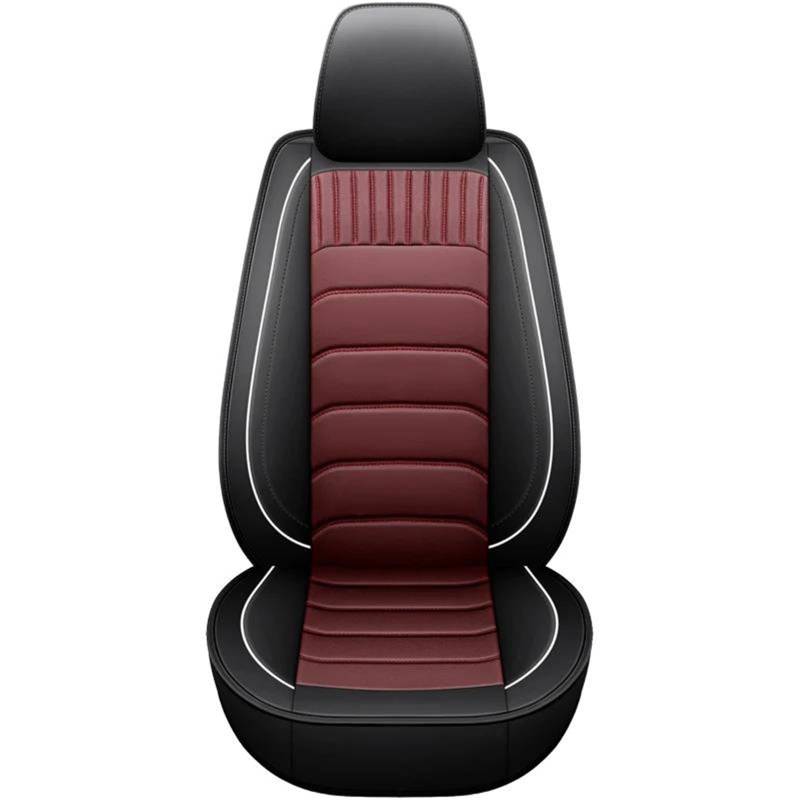 ETEKGVYVA Auto-Sitzbezüge Für Mitsubishi Für ASX Benutzerdefinierte Sitzbezug Auto Innen rutschfeste Innensitzbezug Zubehör Auto-Schonbezüge(1set-Wine Red) von ETEKGVYVA