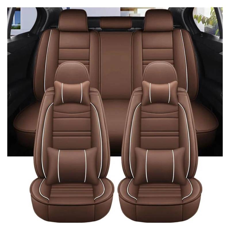 ETEKGVYVA Auto-Sitzbezüge Für X1 Für F48 Custom Sitzbezug Auto Innensitzbezug Zubehör Auto-Schonbezüge(Luxury Brown) von ETEKGVYVA