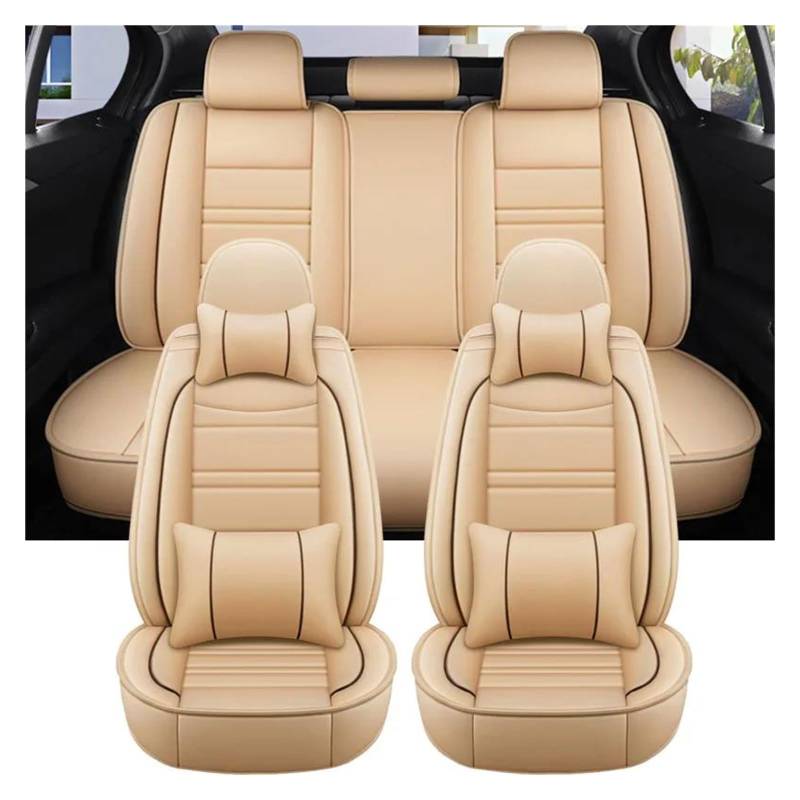 ETEKGVYVA Auto-Sitzbezüge Für X1 Für F48 Custom Sitzbezug Auto Innensitzbezug Zubehör Auto-Schonbezüge(Luxury beige) von ETEKGVYVA