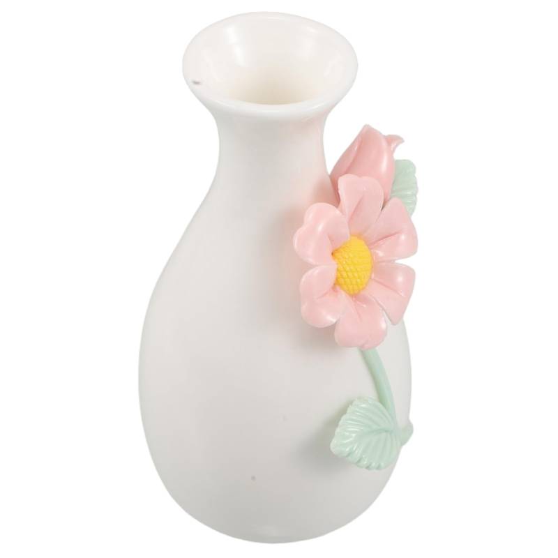 ETHZZLE Keramikvase Für Blumen, Niedliche Vase, Ästhetische Blumenvase Für Heimdekoration, Einzigartige Vase, Blumenhalter Für Büro Und Wohnzimmer von ETHZZLE