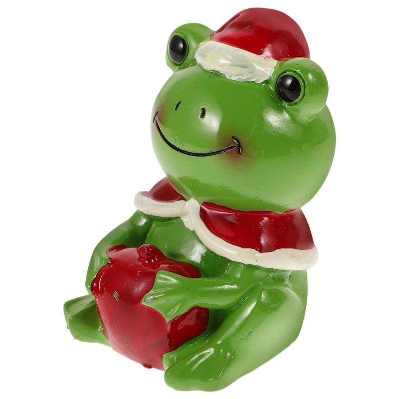 ETHZZLE Realistische Frosch-Harz-statuen, Miniatur-Frosch-Figuren Für Weihnachten, Auto-innendekoration, Niedliche Frosch-Ornamente Für Schreibtisch Und Garten von ETHZZLE