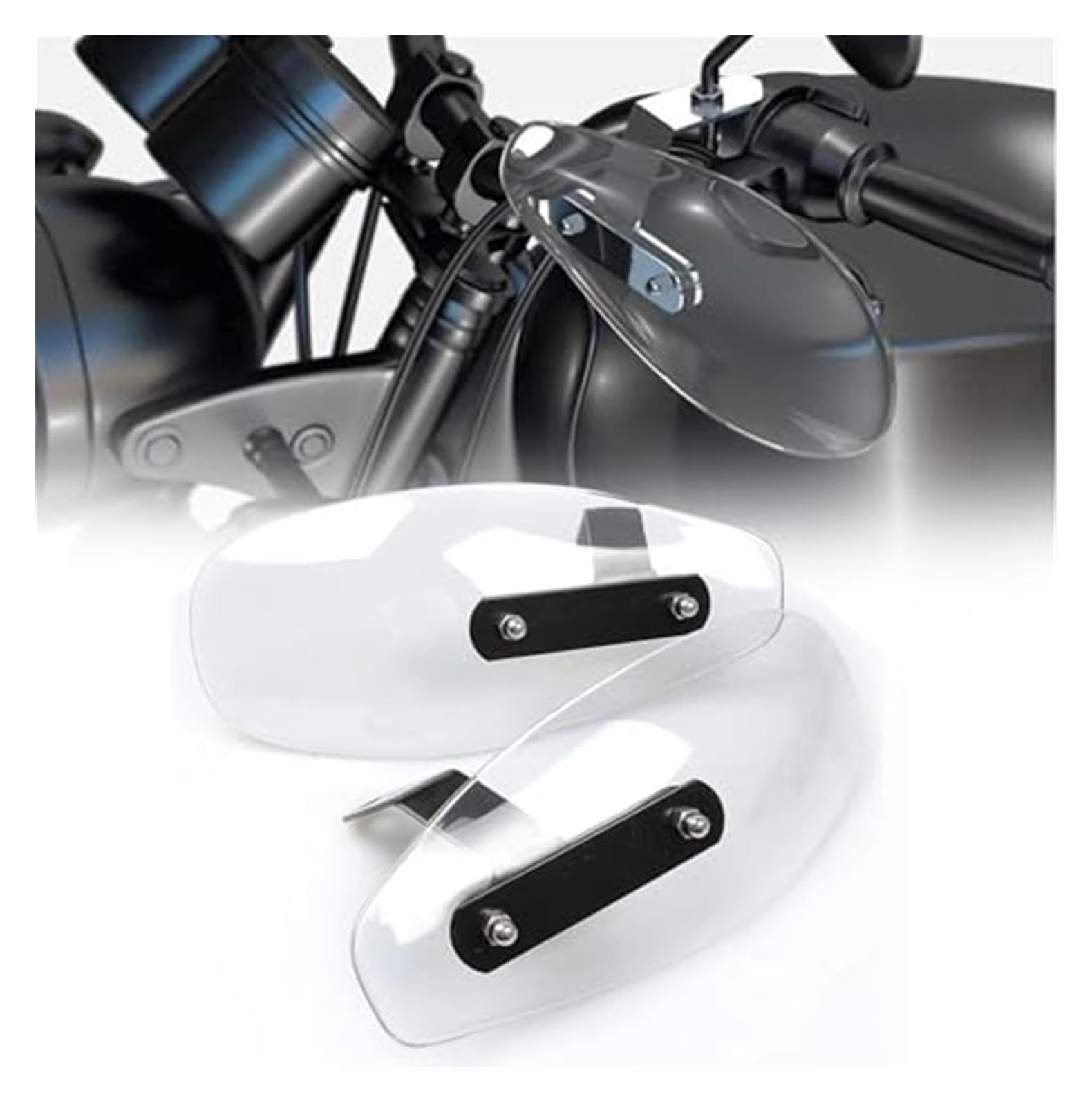 APDSFB Motorradhandschützer Shield Guards Windschutzscheibe Handwindschutz Für Zoomer Sh 300 Sh 125 Dio Af18 Xr400 Blei Cbr600f4i Handschutz Schutz Motorrad-Handschutz. Handschutz(White) von ETIGBG