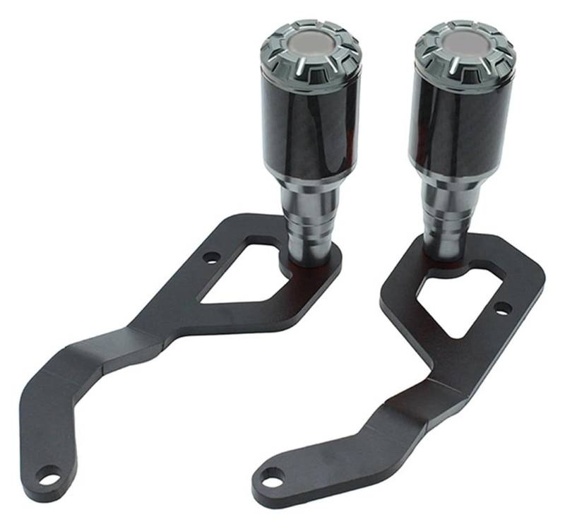 ETIGBG Sturzprävention bei Motorrädern Motorrad Für Aprilia RS660 2020-2022 2021 Carbon Faser Rahmen Anti Crash Slider Körper Schutz Fallende Schutz Rahmen Slider Pads(Gray) von ETIGBG