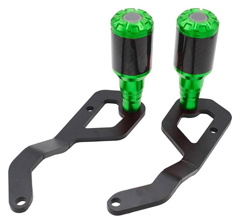 ETIGBG Sturzprävention bei Motorrädern Motorrad Für Aprilia RS660 2020-2022 2021 Carbon Faser Rahmen Anti Crash Slider Körper Schutz Fallende Schutz Rahmen Slider Pads(Green) von ETIGBG