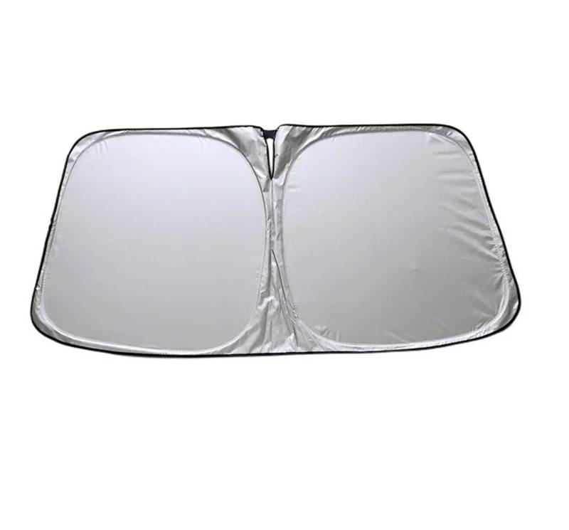 Eisschutzfolien Auto Fenster Sonnenschutz Abdeckung Sonnenschutz Windschutzscheibe Visier Schutz Windschutzscheibe Klapp Auto UV Schutz Vorhang Styling Zubehör(140x70cm) von ETIGBG