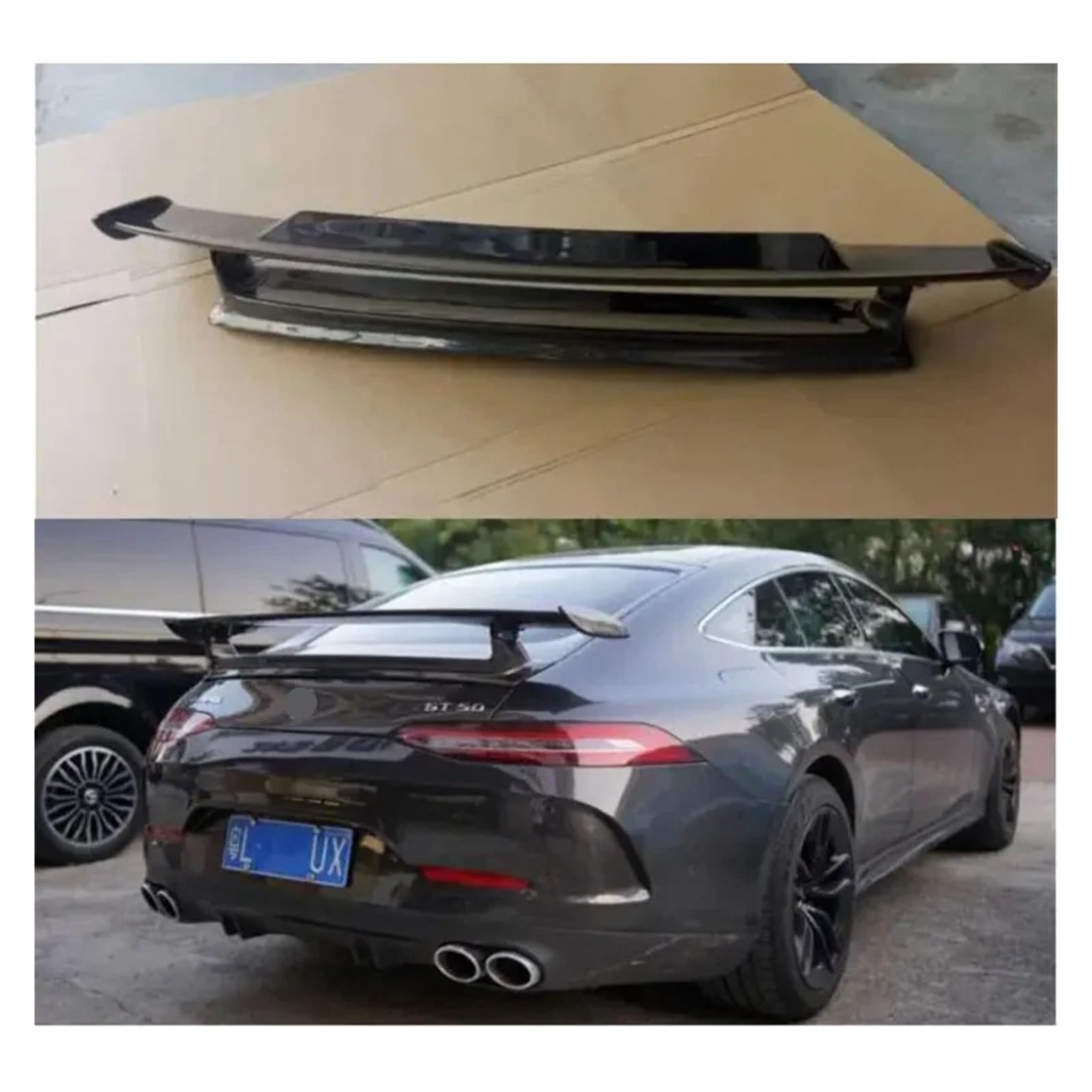 Heckspoiler Für Benz AMG GT43 GT50 GT53 GT63S 2019 2020 2021 2022 Carbon Faser Auto Hinten Flügel Stamm Lip Spoiler von ETIGBG