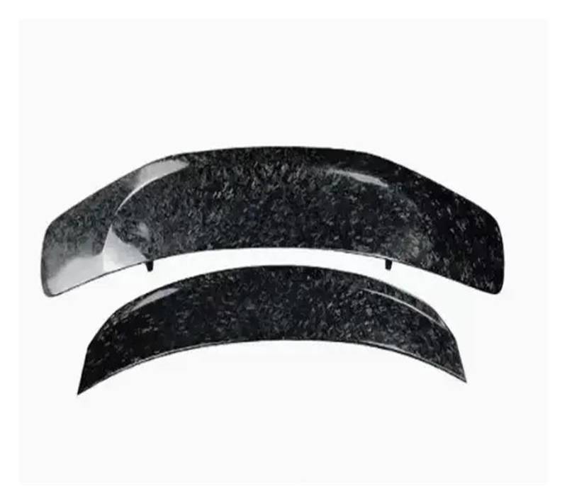 Heckspoiler Für Tesla Modell 3 2019 2020 2021 2022 2023 FRP/Geschmiedete Carbon Faser Auto Hinten Flügel Stamm Lip Doppel Decker GT Spoiler(Forged Carbon) von ETIGBG