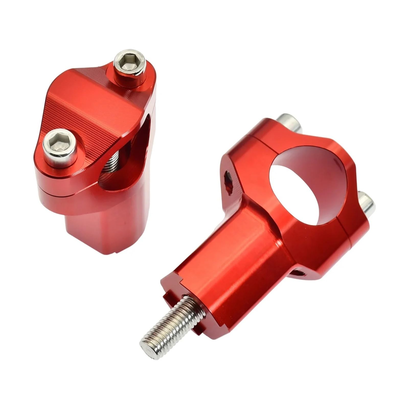 Lenkererhöhung Motorrad 55mm CNC Lenker Riser Bar Clamp Halterung Für EXC EXCF SX SXF SXS XC XCF 125 200 250 350 450 530 GASGAS(Red) von ETIGBG