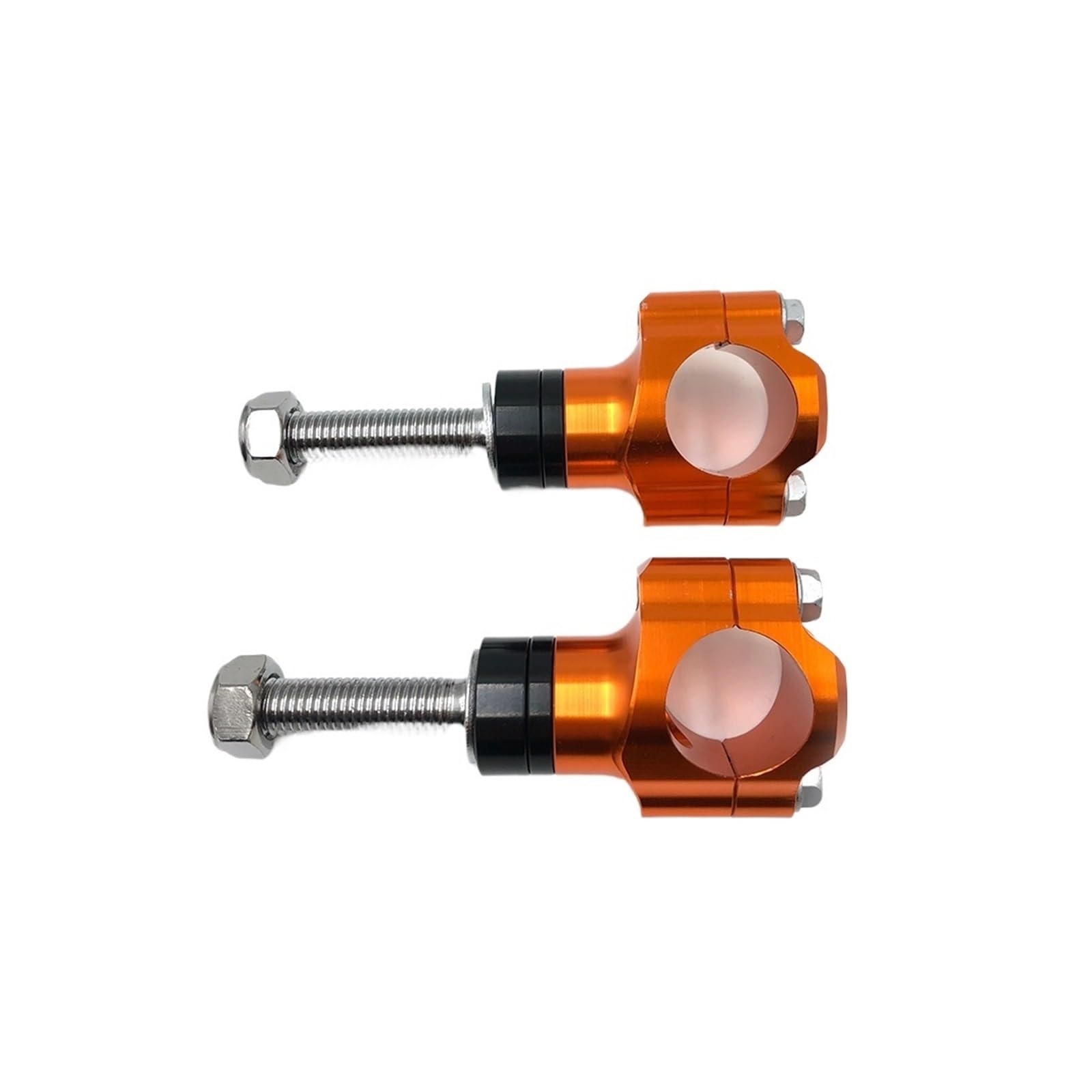 Lenkererhöhung OTOM Motorrad Lenker Klemme CNC Aluminium Legierung Bar Klemmen 1 1/8 "28mm Für Suzuki Für Yamaha Für CRF KX Lenker Riser(10mm Orange) von ETIGBG