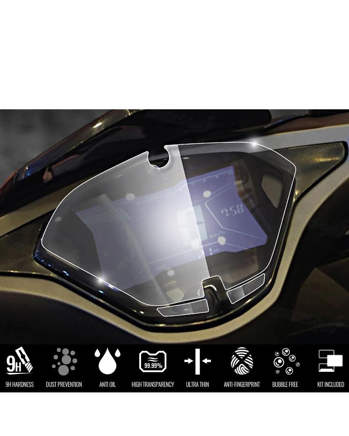 Motorrad Cluster Kratzschutzfolie Für NVX155 Für Aerox155 Für NVX 155 Für Aerox 155 Motorrad Cluster Scratch Schutz Film Screen Protector(5 Pieces) von ETIGBG