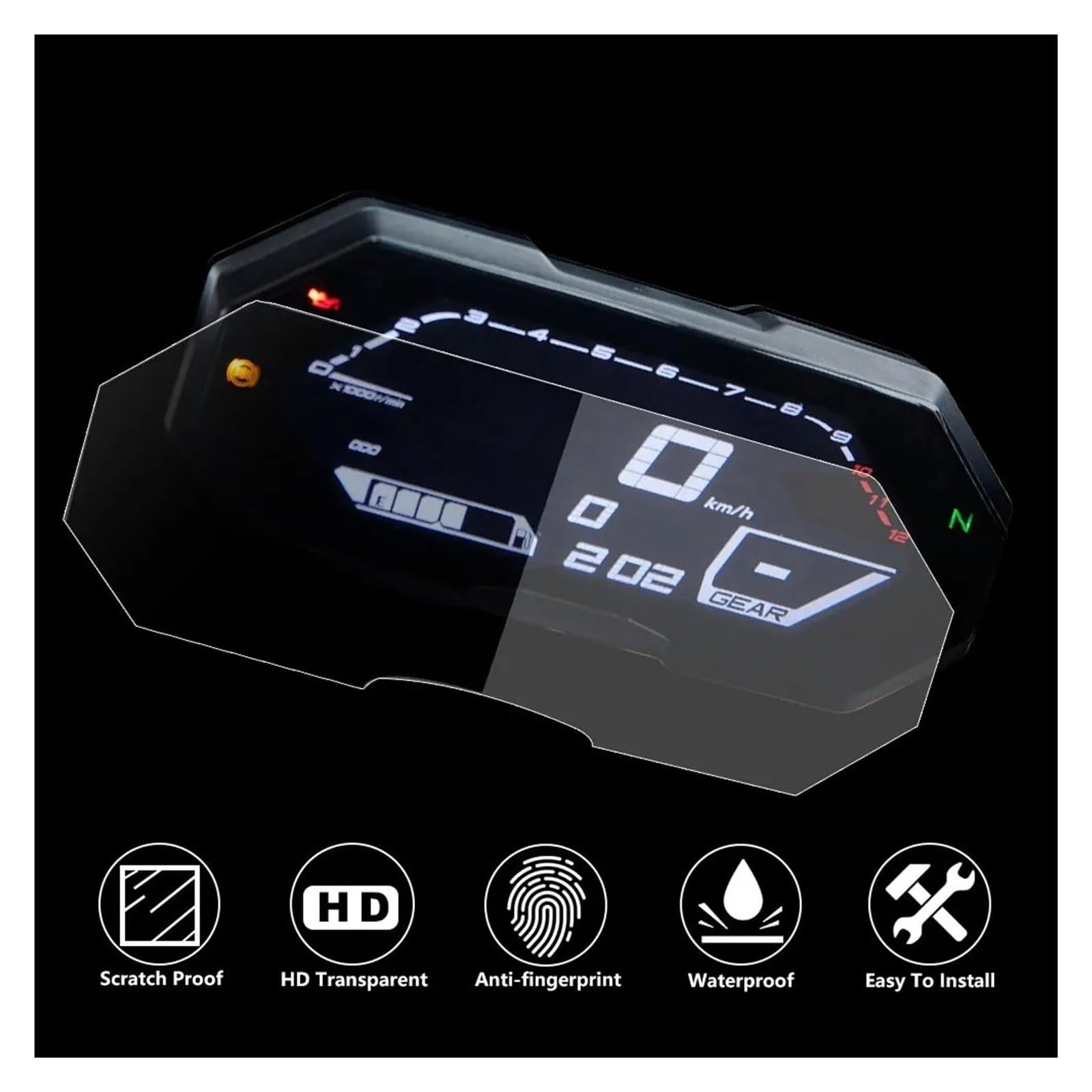 Motorrad Cluster Kratzschutzfolie Für ya&maha MT07 Für MT-07 FZ07 FZ 07 2020-2022 Motorrad Instrument Panel Film Dashboard Screen Protector von ETIGBG