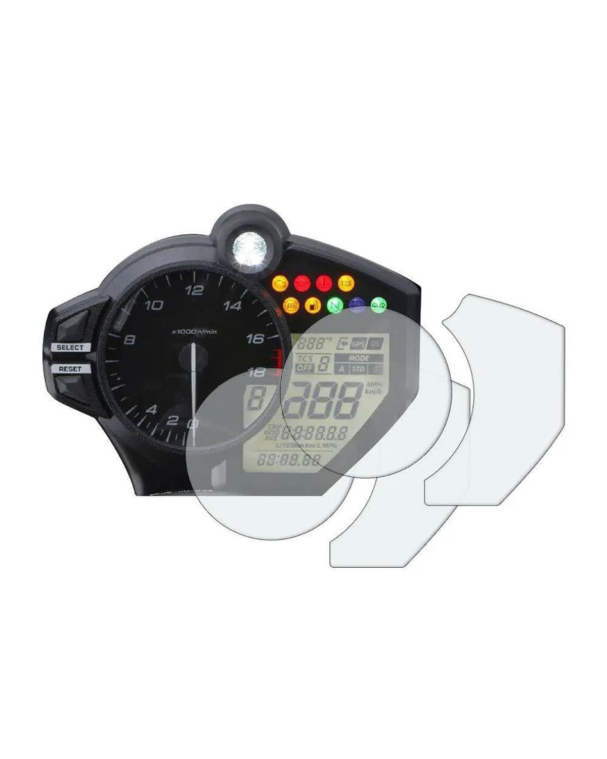 Motorrad Cluster Kratzschutzfolie Für ya&maha YZF-R6 Für YZF600 Für R6 2017 2018 2019 2020 2021 Motorrad LCD-Computer-geschwindigkeitsmesser-grüne Instrumente Schutz Film(1 pcs) von ETIGBG