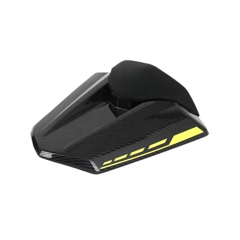 Motorrad Hinten Sozius-Sitz Für CB 750 Hornet 2023 2024 Motorrad Hinten Passagier Gugel Sitz Zurück Abdeckung Verkleidung Zubehör Motorrad Verkleidung Gugel(Carbon Yellow) von ETIGBG