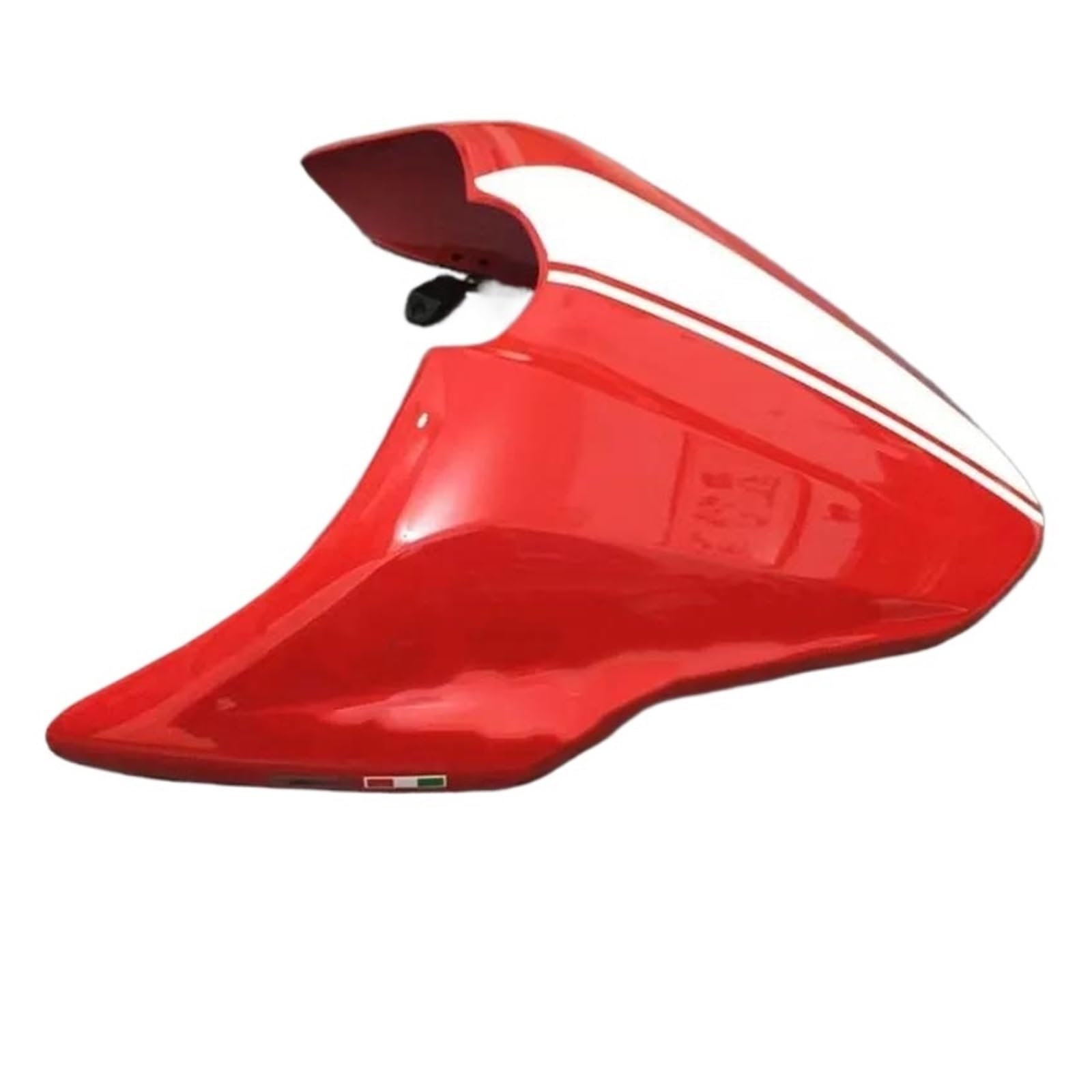 Motorrad Hinten Sozius-Sitz Für Ducati Monster 821 1200 S 2014 2015 2016 2017 Motorrad Sozius Hinten Passagier Gugel Abdeckung Schwanz Verkleidung Sitz Buckel Verkleidung(Red White) von ETIGBG