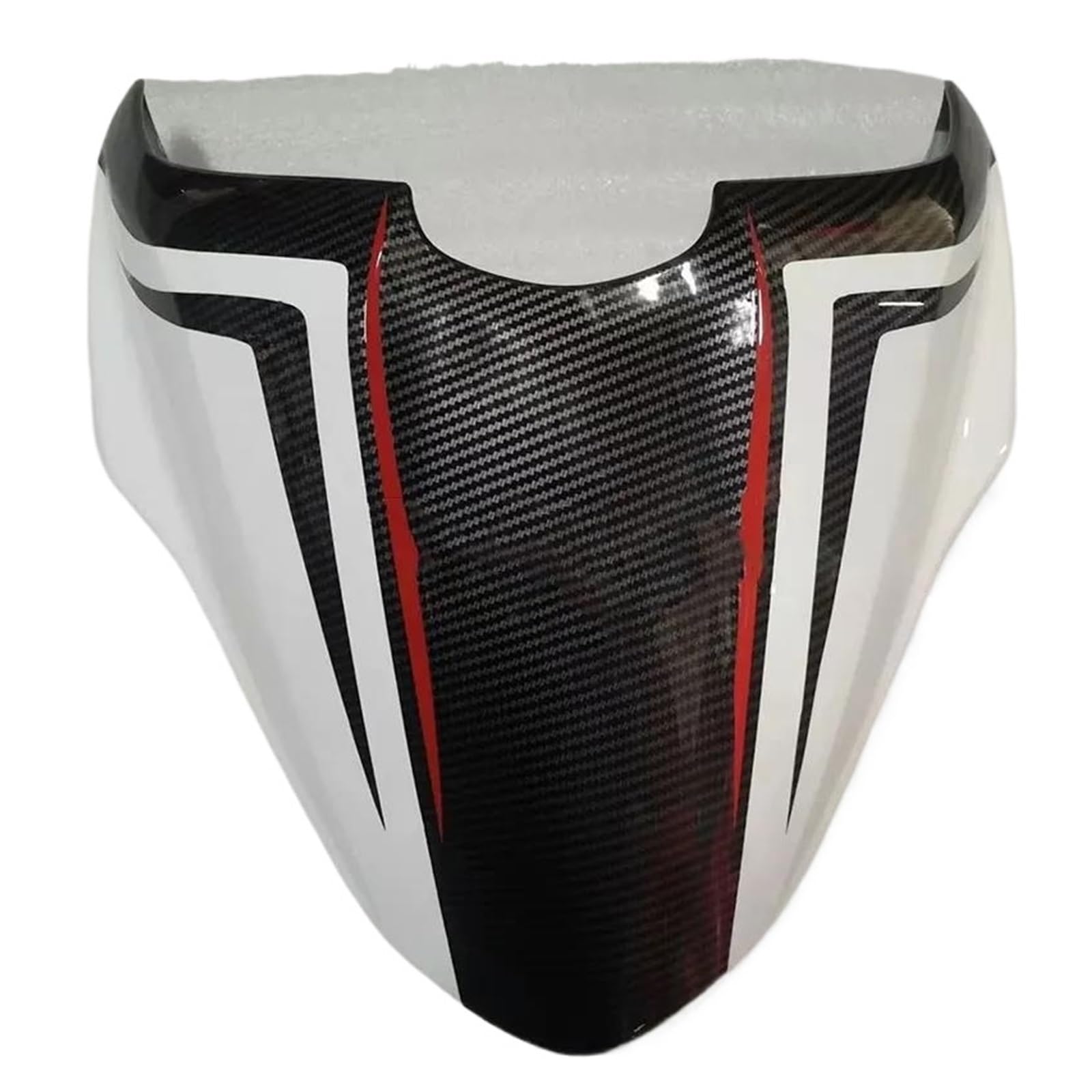 Motorrad Hinten Sozius-Sitz Für Ducati Monster 821 1200 S 2014 2015 2016 2017 Motorrad Sozius Hinten Passagier Gugel Abdeckung Schwanz Verkleidung Sitz Buckel Verkleidung(White Carbon) von ETIGBG