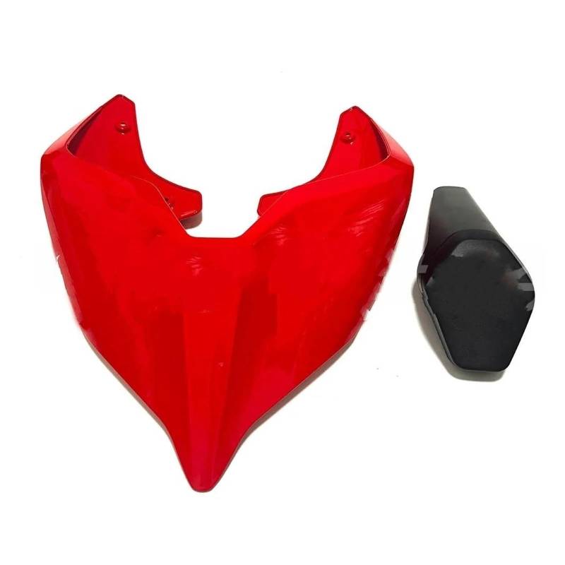 Motorrad Hinten Sozius-Sitz Für Ducati Panigale V4 V4S V4R V2 Streetfighter V4 V4s V2 2018-2023 Street Fighter Sitzbezug Schwanz Verkleidung Hinten Einzelsitz Buckel(Red A Set) von ETIGBG