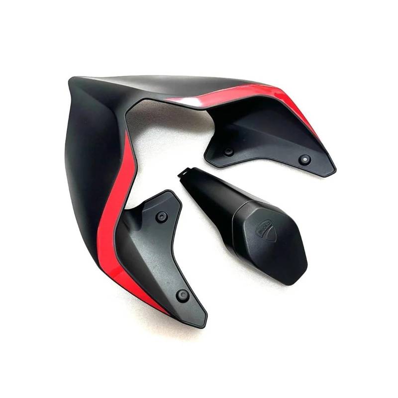 Motorrad Hinten Sozius-Sitz Für Ducati Panigale V4 V4S V4R V2 & Streetfighter V4 V4s V2 Hinten Schwanz Verkleidung Buckel Einzigen Sitz Abdeckung Motorrad Zubehör(Matte Black A Set) von ETIGBG