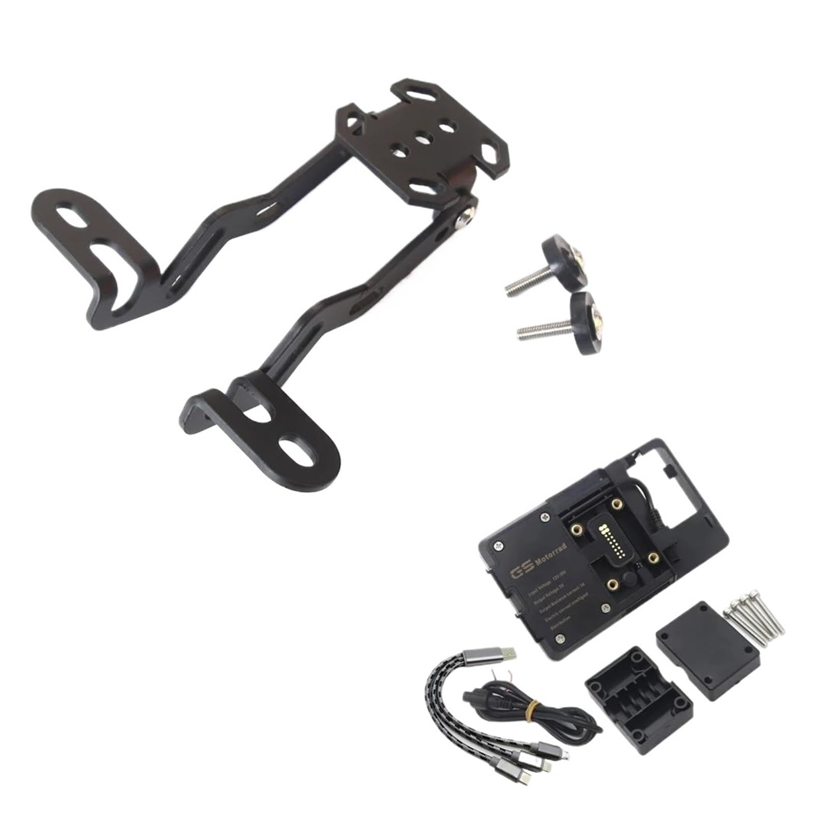 Motorrad Telefonhalter Für Scrambler 1200 XE Scrambler 1200 XC Zubehör Aluminium Navigation Halterung Motorrad GPS Telefon Halterung(BlackB) von ETIGBG