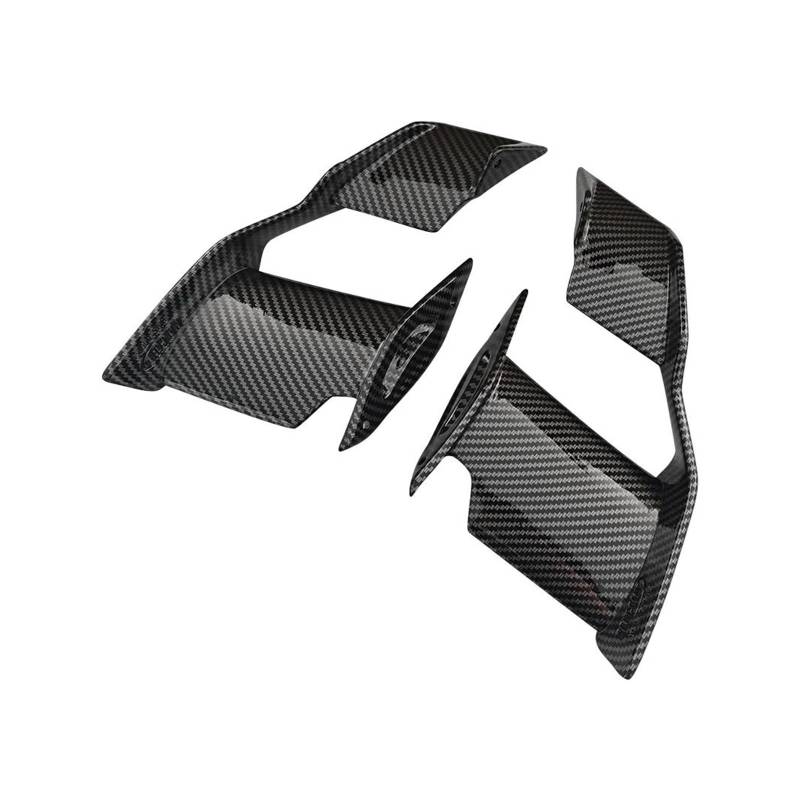 Motorrad Winglet Für S1000R M1000R S1000 R M1000 R 2021-2024 Verkleidung Feste Flügel Windschutzscheibe Flügel Vorne Aerodynamische Spoiler Winglet(Bright Carbon Paint) von ETIGBG